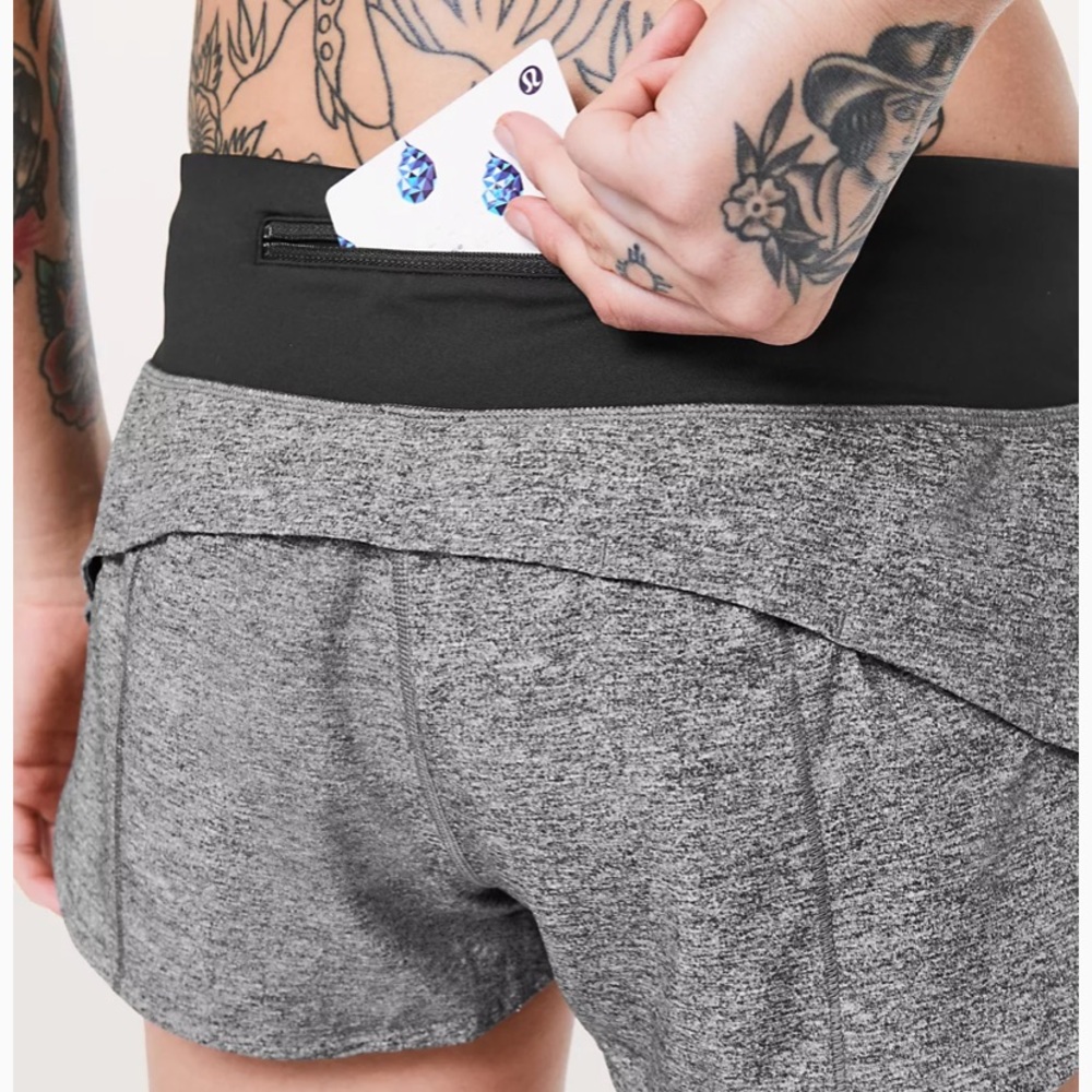 Lululemon Speed Up Lined Running Short Heather